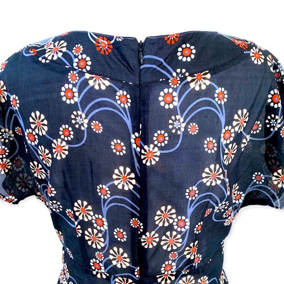 Anthropologie | NWOT Tunic Blouse or Micro Mini Dress in Floral Psychedelic S - Picture 8 of 16